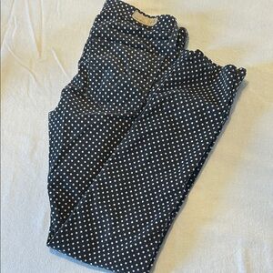 AG Adriano Goldschmied Gray Polka Dot Pants